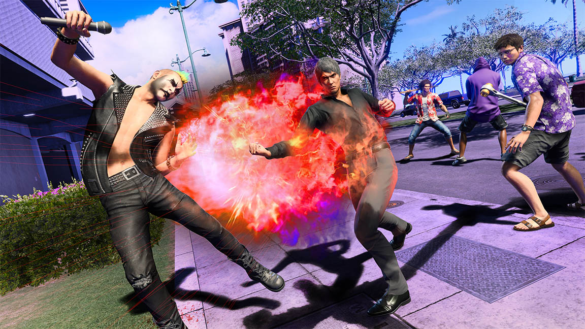 The Rush style which enables Kiryu to perform multiple rapid attacks and dart across a wide area.